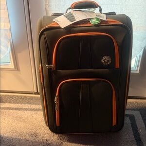 Rockland Charcoal and Orange Travel Bag